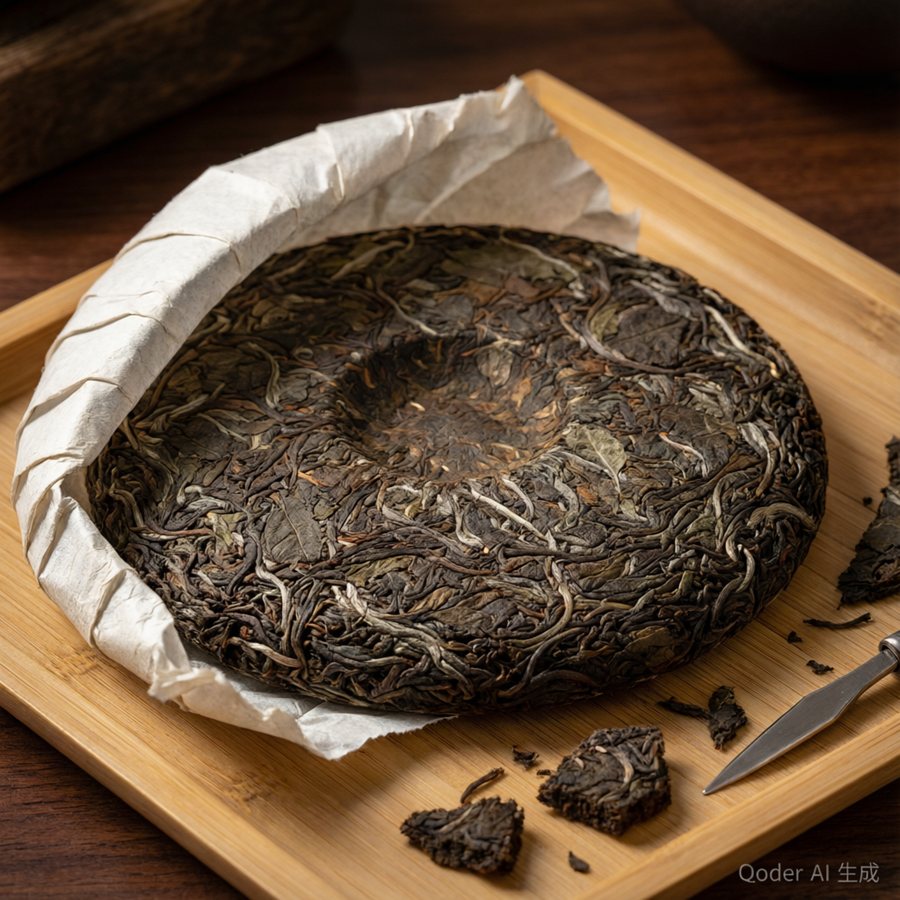 云南古树普洱生茶饼 · 十年陈